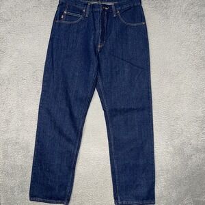 NEW Red Kap Jeans Mens 32x32 Blue Denim Wash Workwear Straight Leg Relaxed Pants